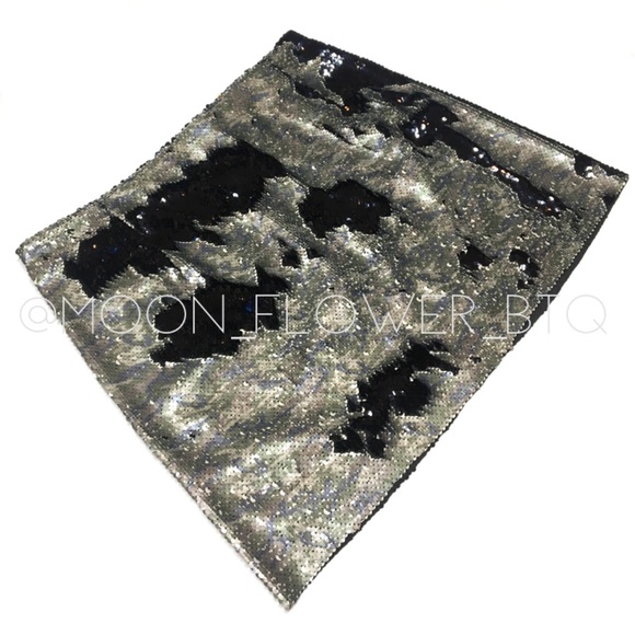 Free People Camouflage Sequin Mini Skirt - Picture 3 of 14